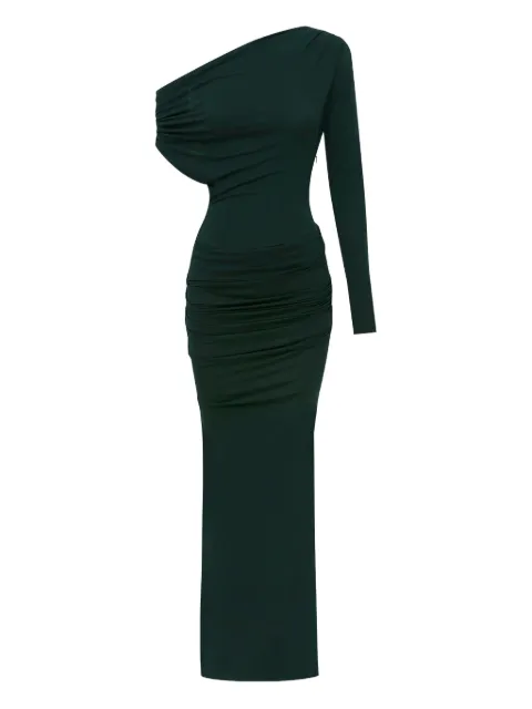 Alex Perry asymmetric draped maxi dress