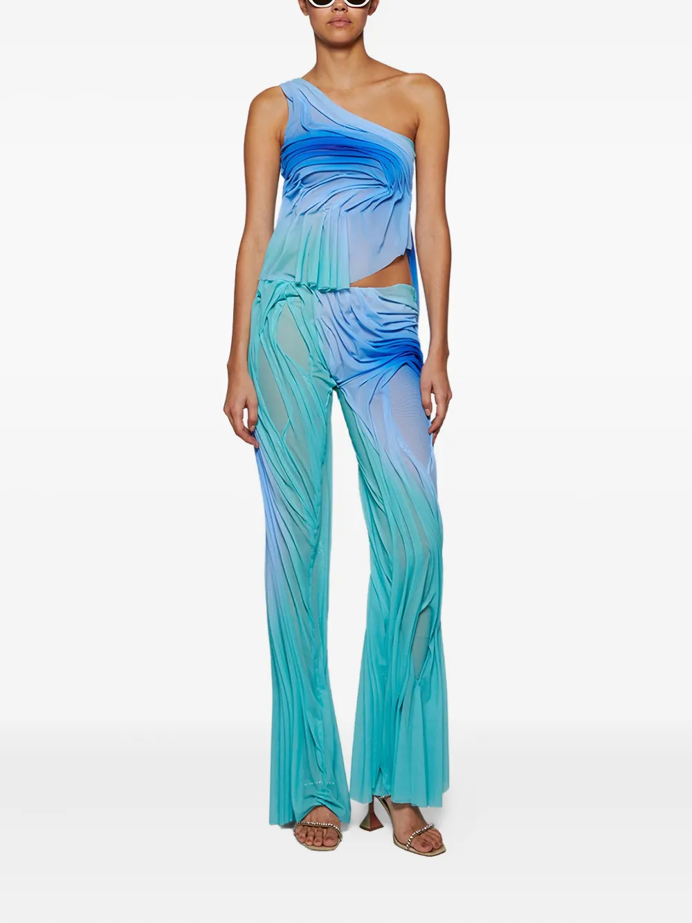 Di Petsa Broek met kleurverloop Blauw