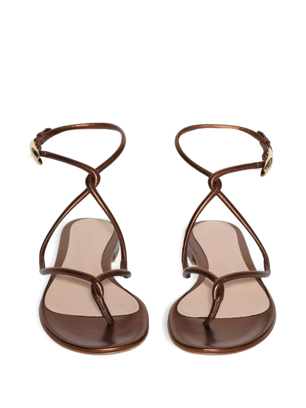 Gianvito Rossi Mamba sandalen met bandjes Bruin