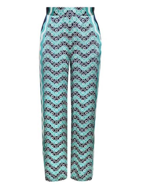 Casablanca silk-satin trousers
