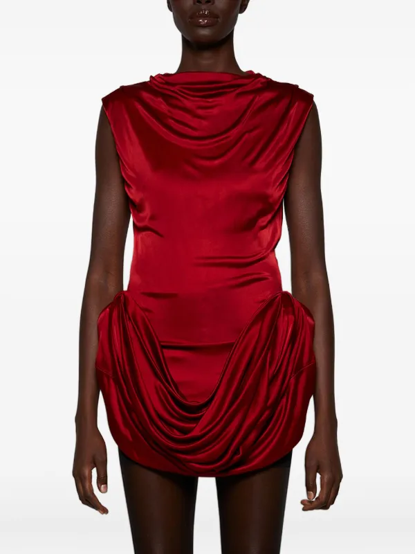 open lace back dress Magda Butrym // Gather Floral Cutout Dress  VSP Consignment