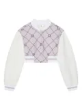 Givenchy cropped varsity jacket - Grey