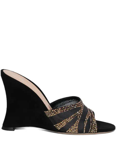 Gianvito Rossi Camoscio 高坡跟凉鞋（9.5厘米）