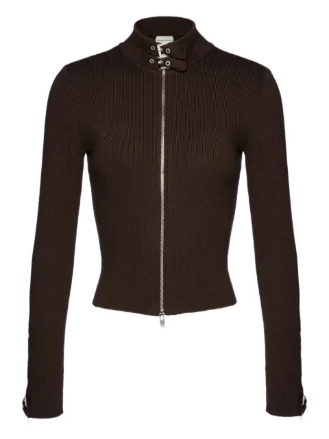 Magda Butrym zip-front ribbed top