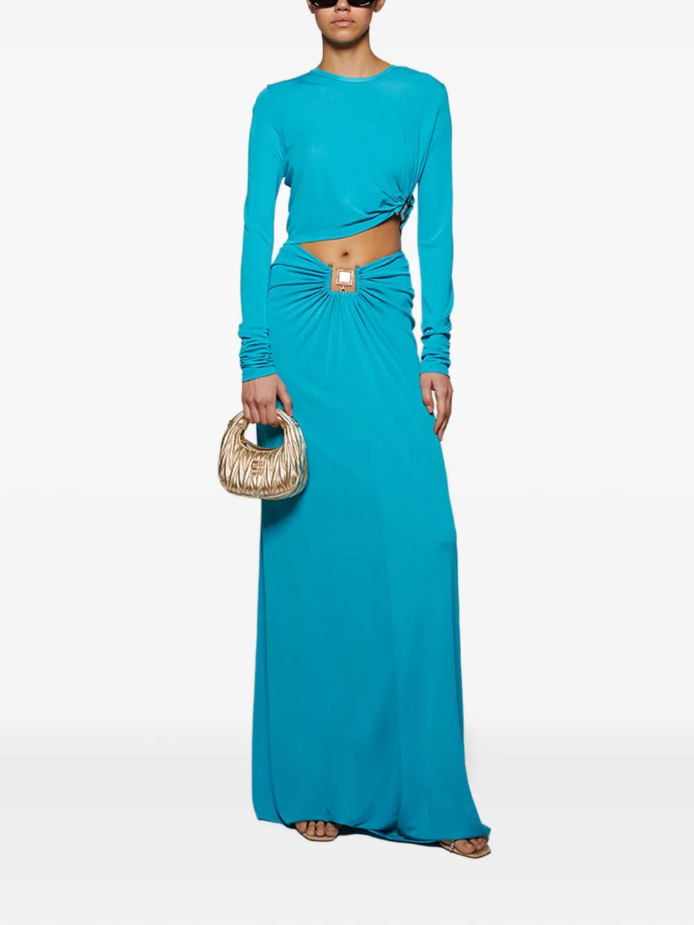 Christopher Esber Bezel Quartz ruched skirt | Fitted Skirts | Image 2