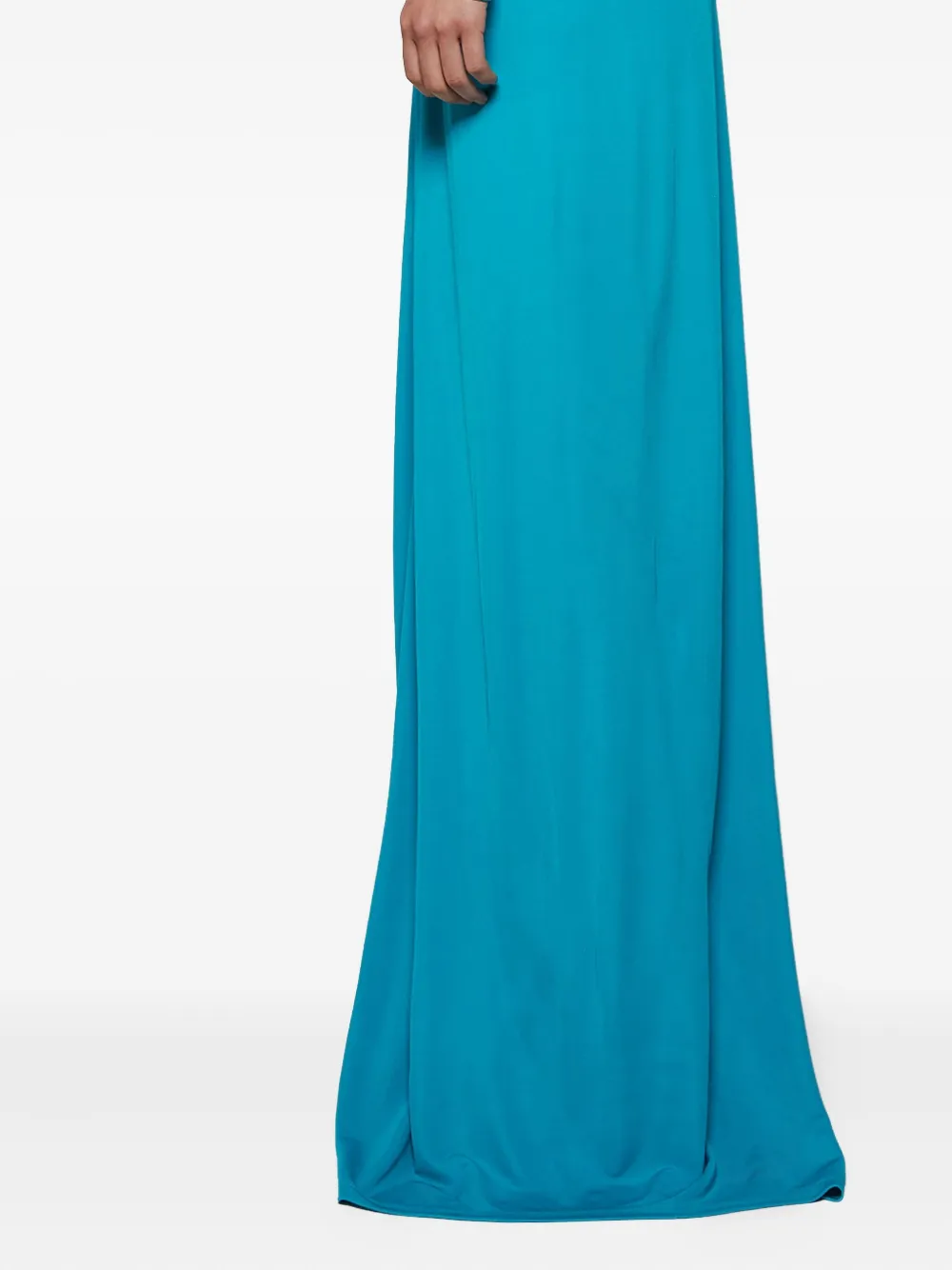 Christopher Esber Bezel Quartz ruched skirt Blauw