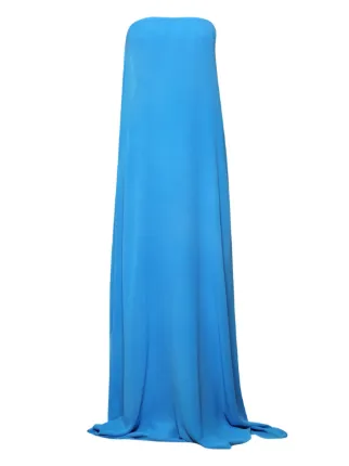 chinese dress ladies Aura Silk Strapless Dress In Tangelo – Muse Boutique