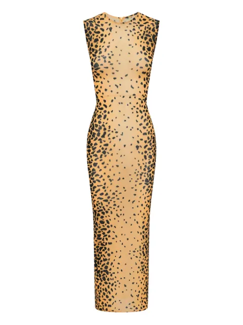 Alex Perry vestido midi de malla sin mangas