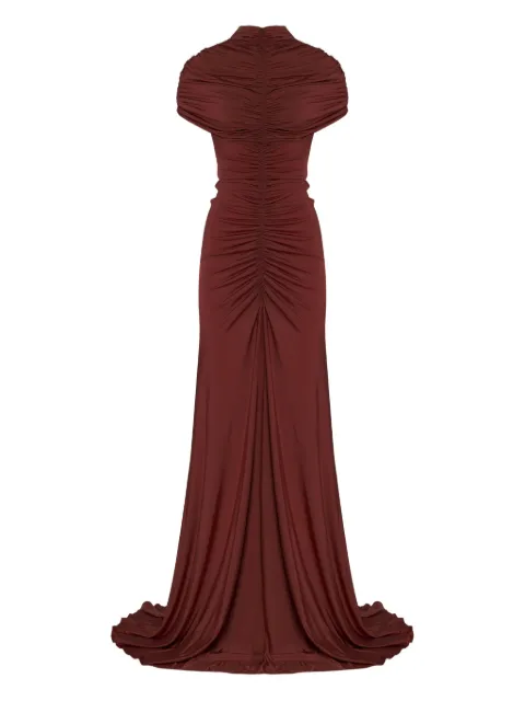 Andrea Bogosian Vestido longo franzido