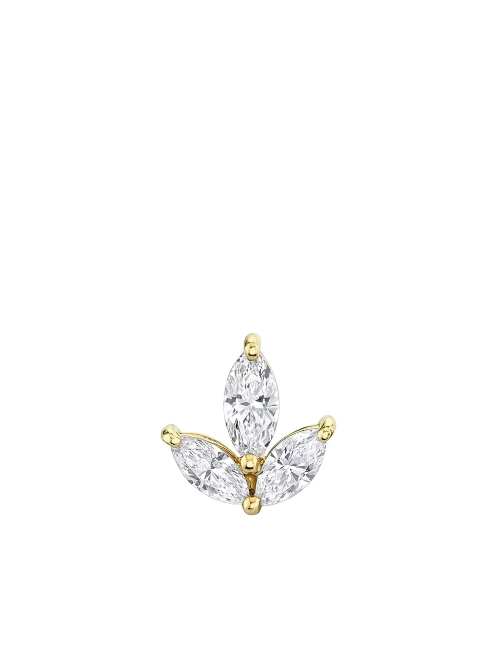 18K yellow gold Amelia diamond single earring