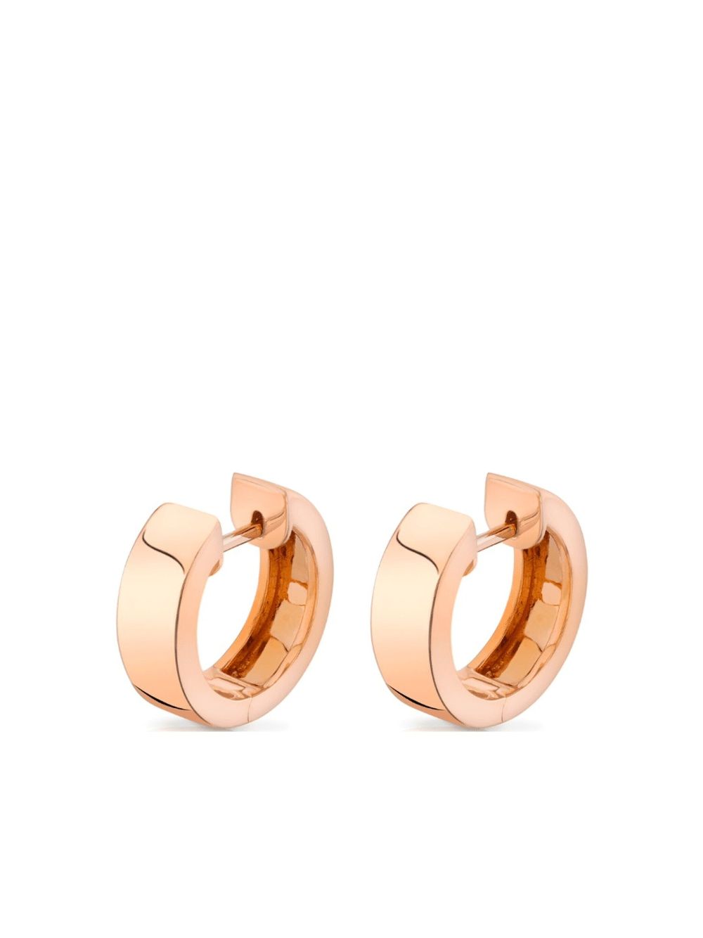 Anita Ko 18K rose gold wide huggie earrings - Pink