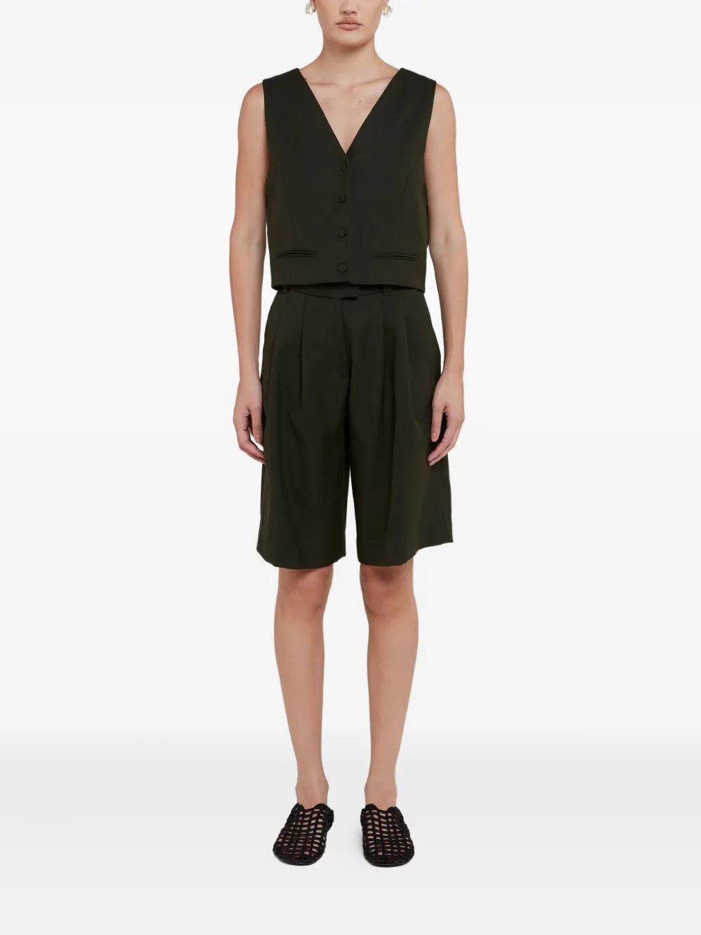 Andrea Bogosian Bermuda de alfaiataria com pregas | Bermudas | Image 2