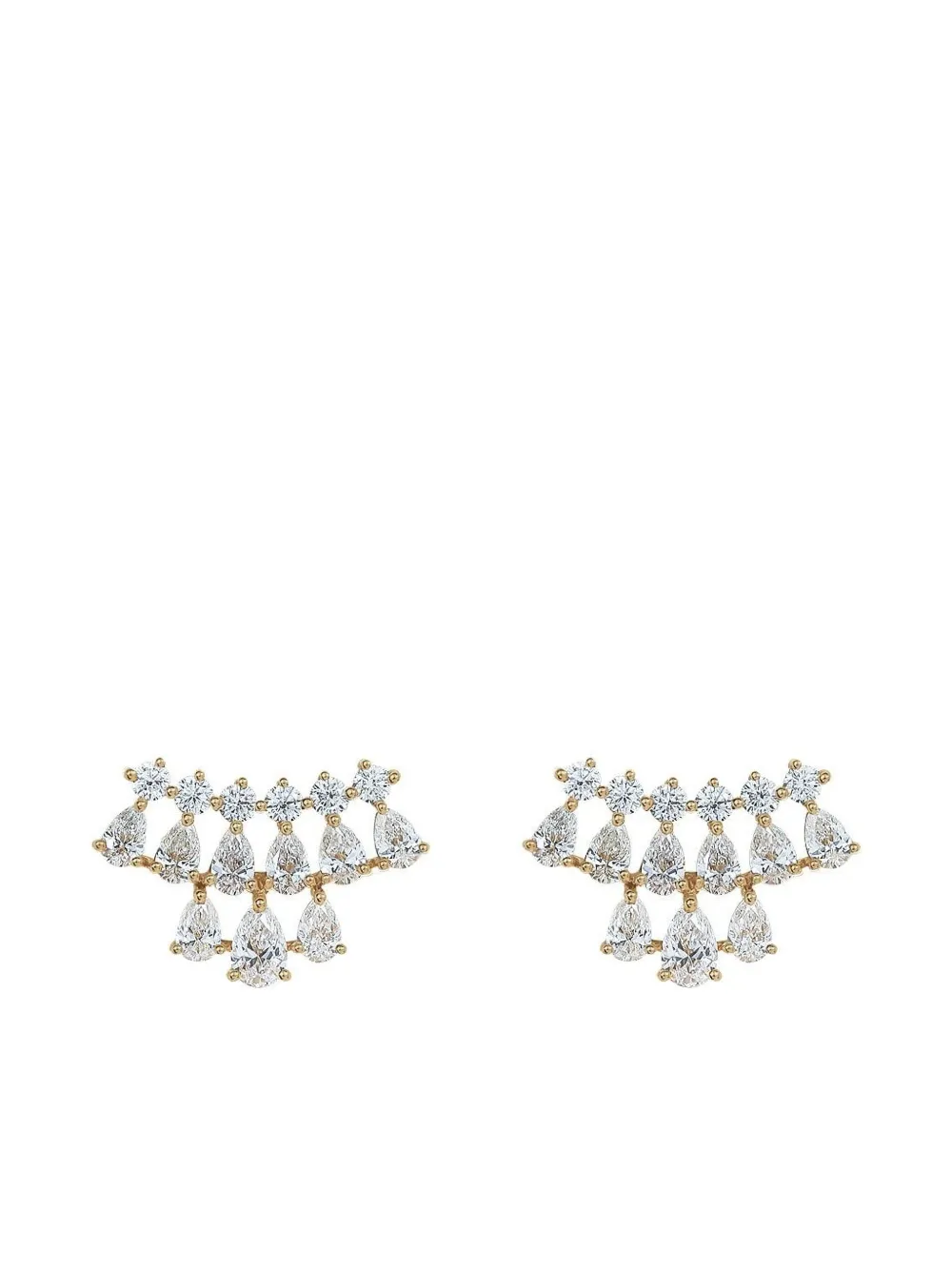Anita Ko 18k Yellow Gold Daphne Diamond Earrings In Gold