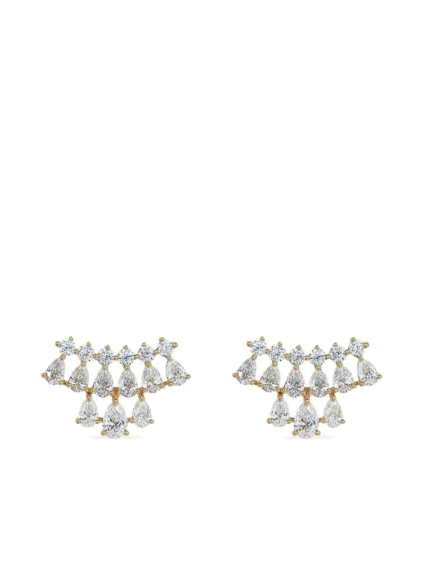 Anita Ko Daphne ダイヤモンド ピアス 18Kイエローゴールド | ゴールド 