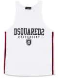DSQUARED2 logo-print tank top - White