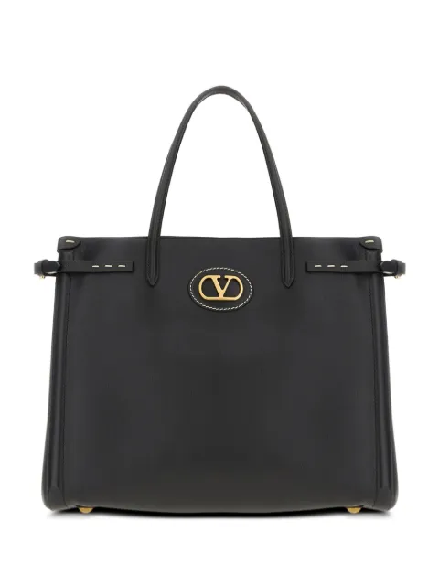 Valentino Garavani logo-plaque tote bag 