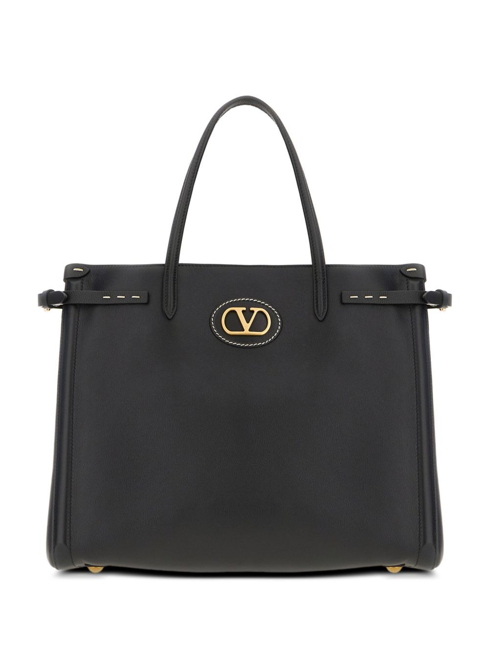 VALENTINO GARAVANI LOGO-PLAQUE TOTE BAG