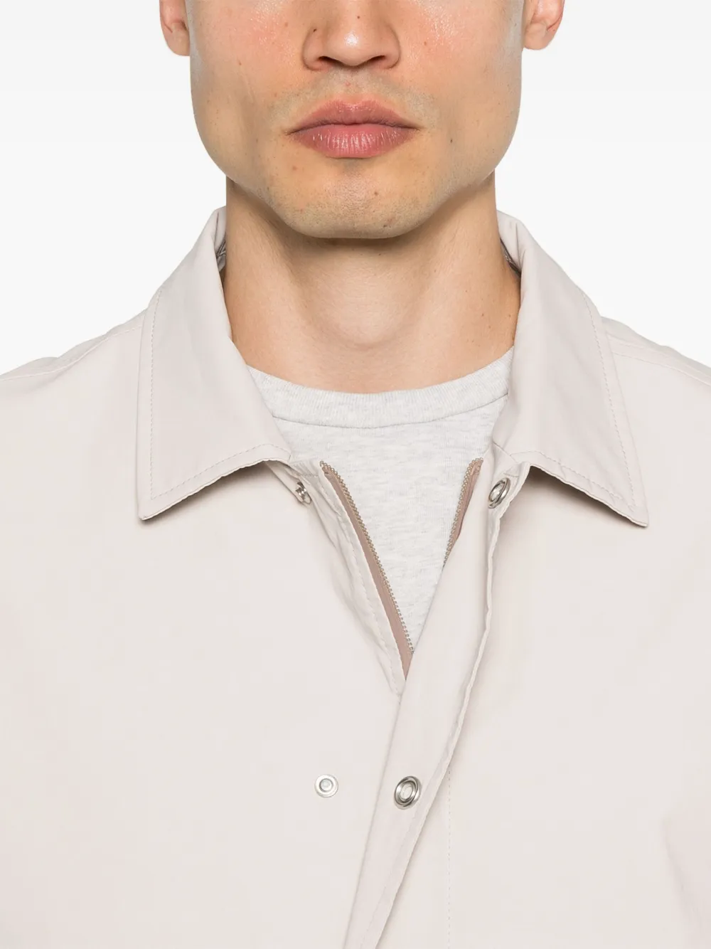Brunello Cucinelli Katoenen lichtgewicht jack Beige