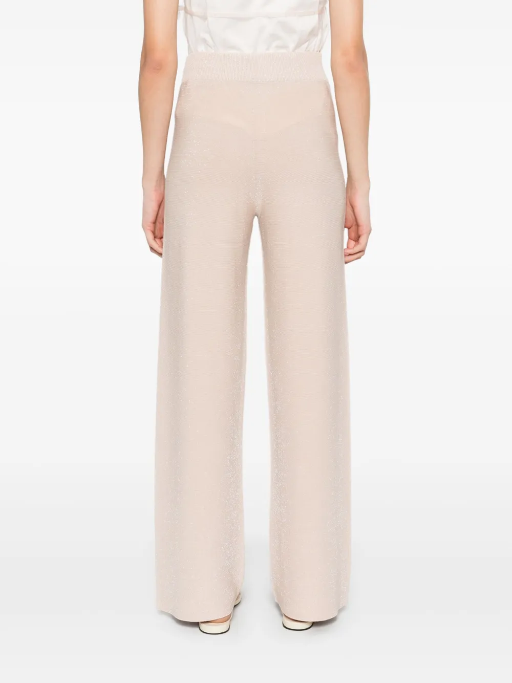 Fabiana Filippi Broek met lurex detail Roze