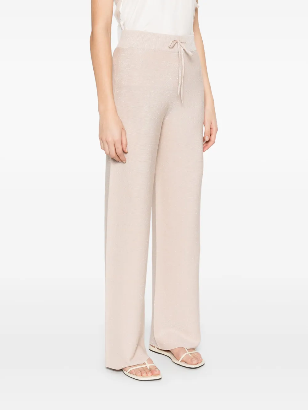 Fabiana Filippi Broek met lurex detail Roze