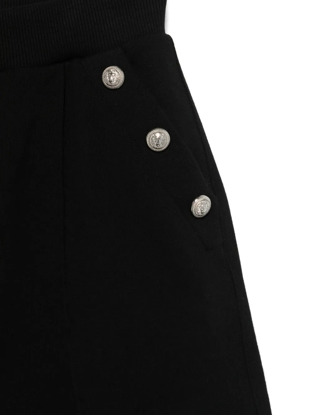 Balmain Kids Katoenen shorts Zwart