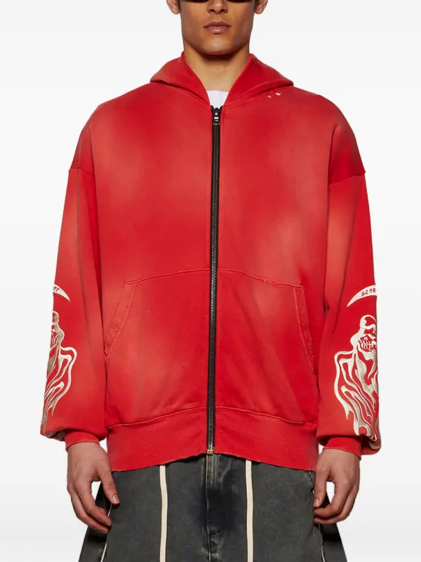 Warren Lotas Serenity Reaper Hoodie | Red | FARFETCH