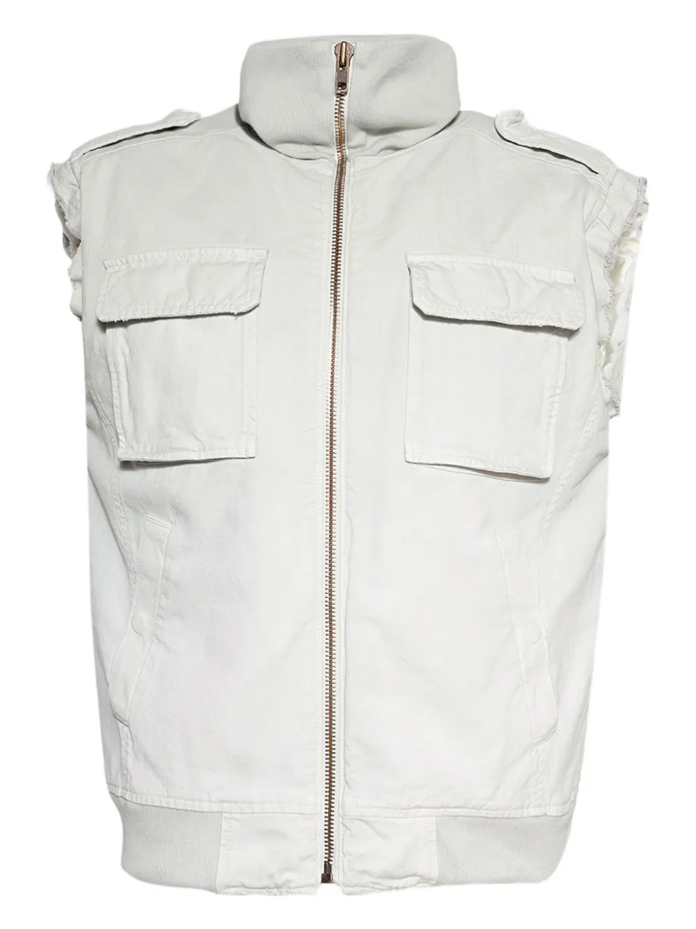 MM6 Maison Margiela high-neck flap-pocket gilet | Image 1