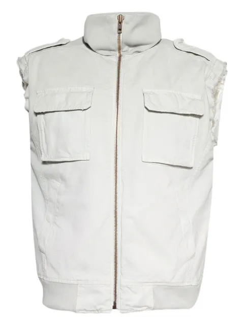 MM6 Maison Margiela high-neck flap-pocket gilet