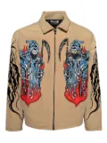 Warren Lotas reaper-print work jacket - Neutrals