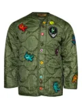 MadeWorn patch-detail padded jacket - Green
