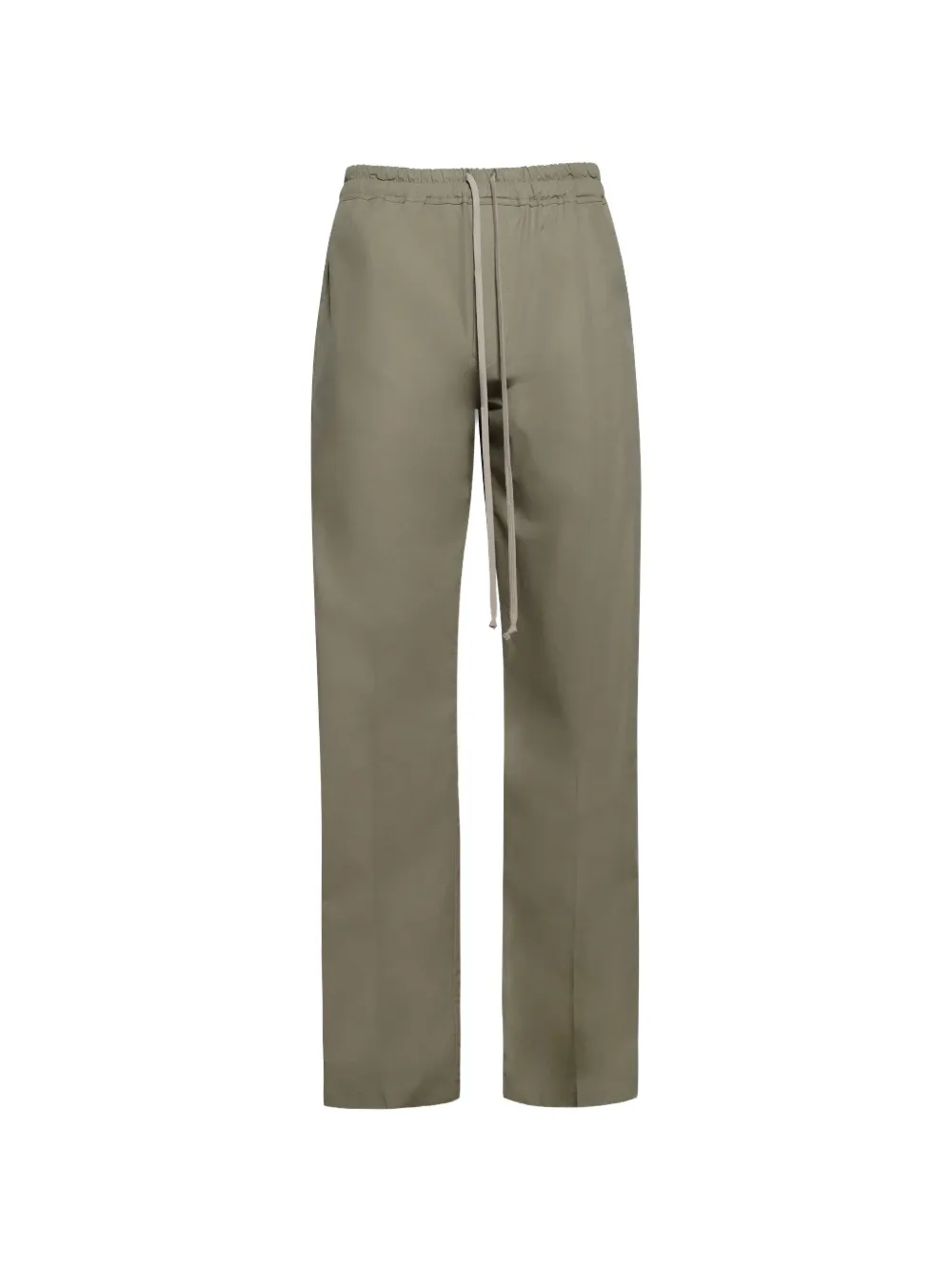 Rick Owens Drawstring Tapered Trousers In Green