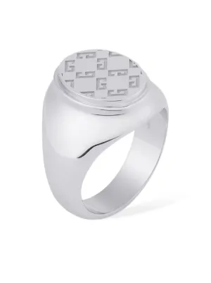 GIVENCHY シルバートーン 2G リング 人気 Givenchy 2G メタリック シグネットリング | シルバートーン