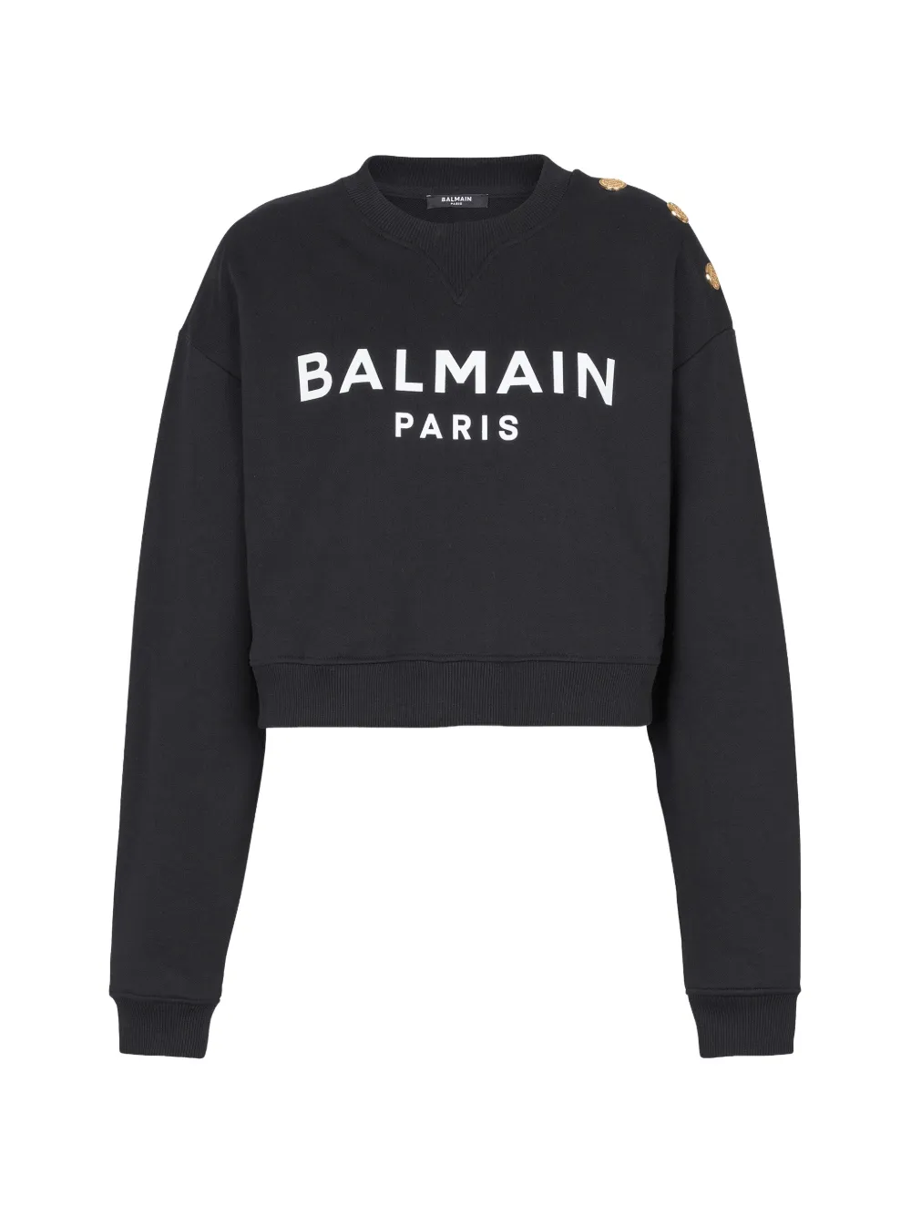 Balmain Sweater met logo Zwart