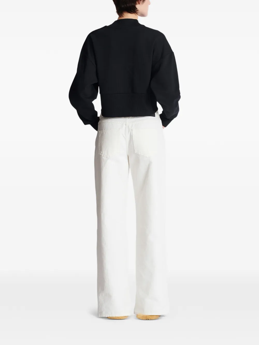 Balmain Sweater met logo Zwart