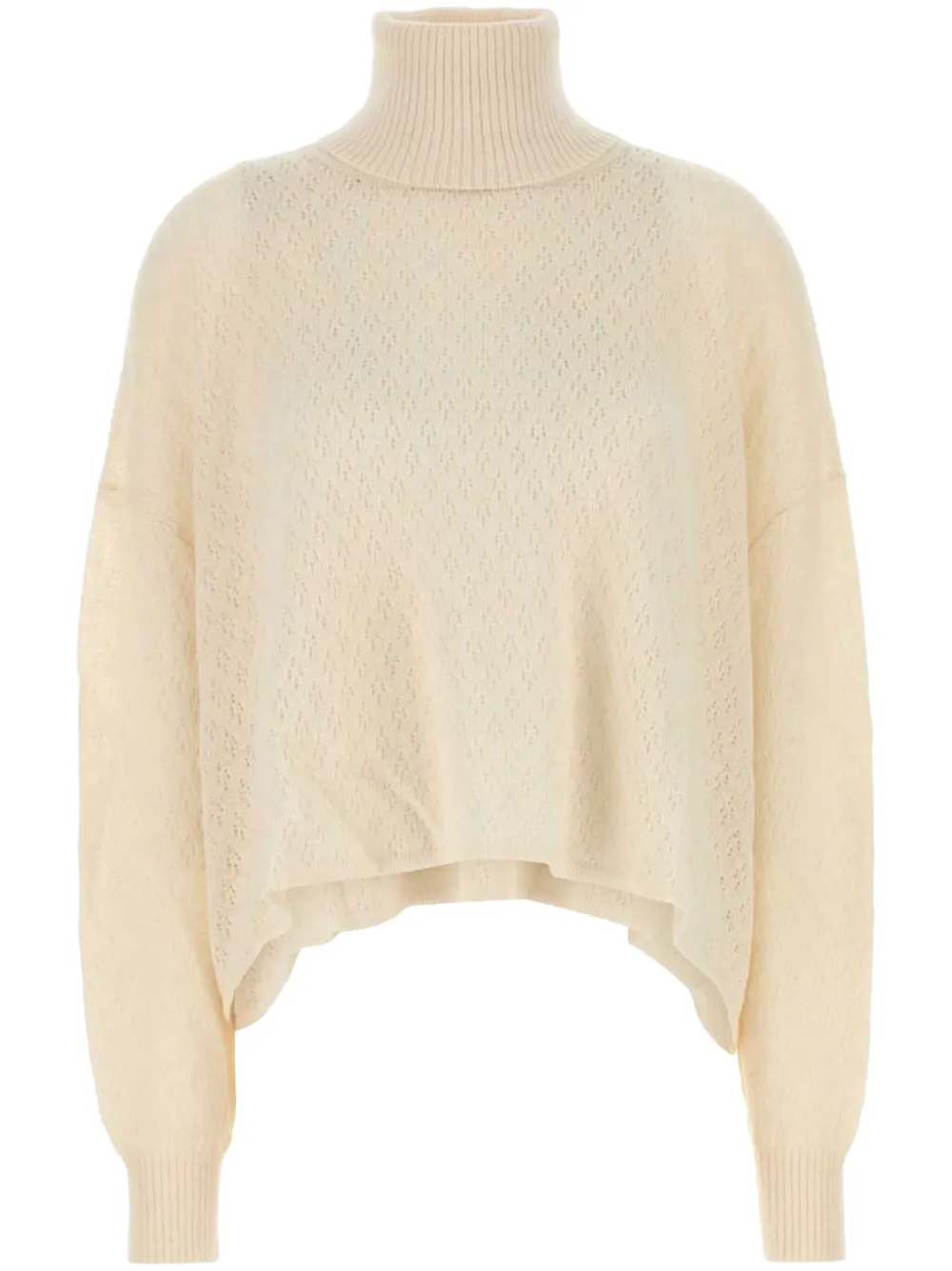 Chloé Gebreide coltrui Beige