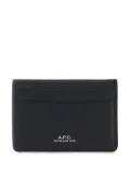 A.P.C. leather cardholder - Blue