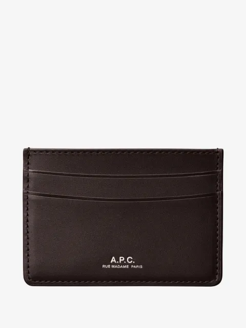 A.P.C. porte-cartes en cuir