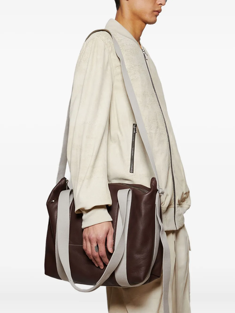 Rick Owens Trolley Tote Bag In Brown