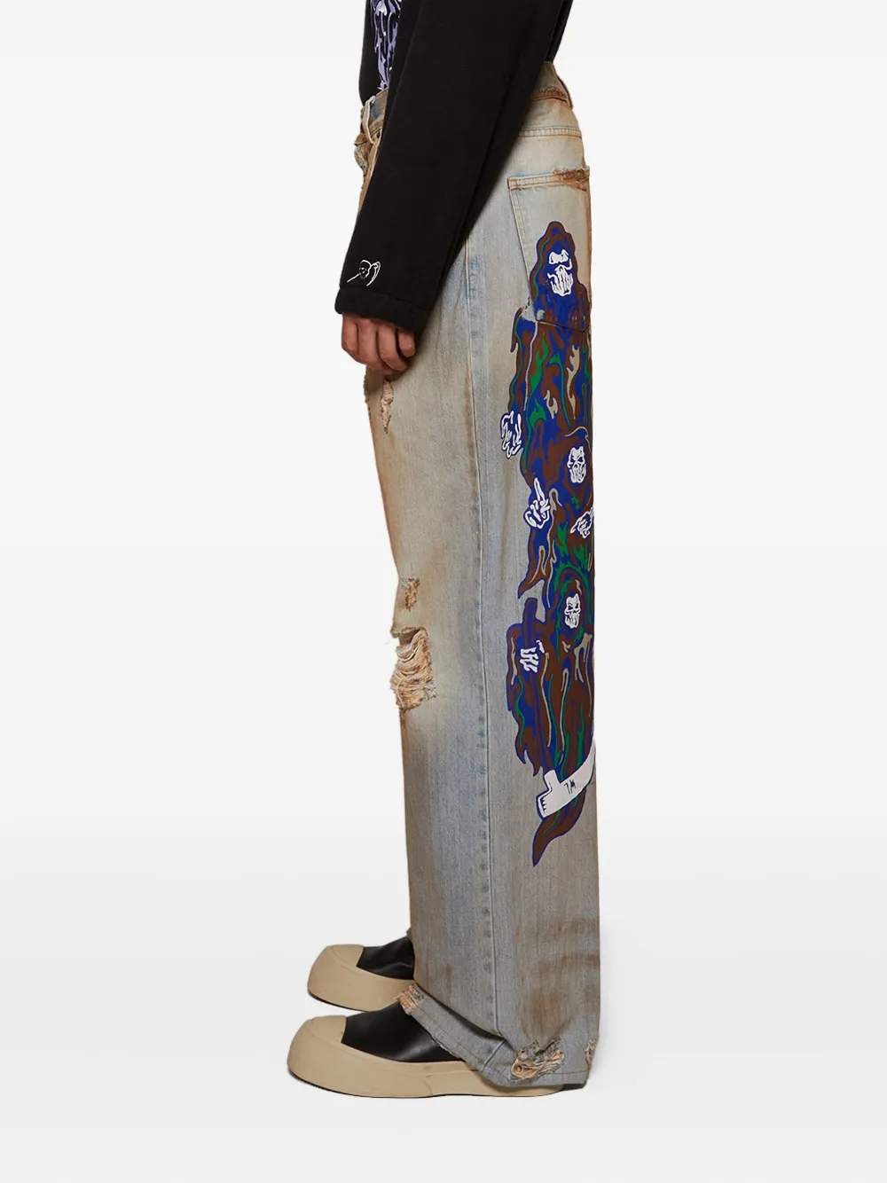 WARREN LOTAS COTTON BAGGY JEANS