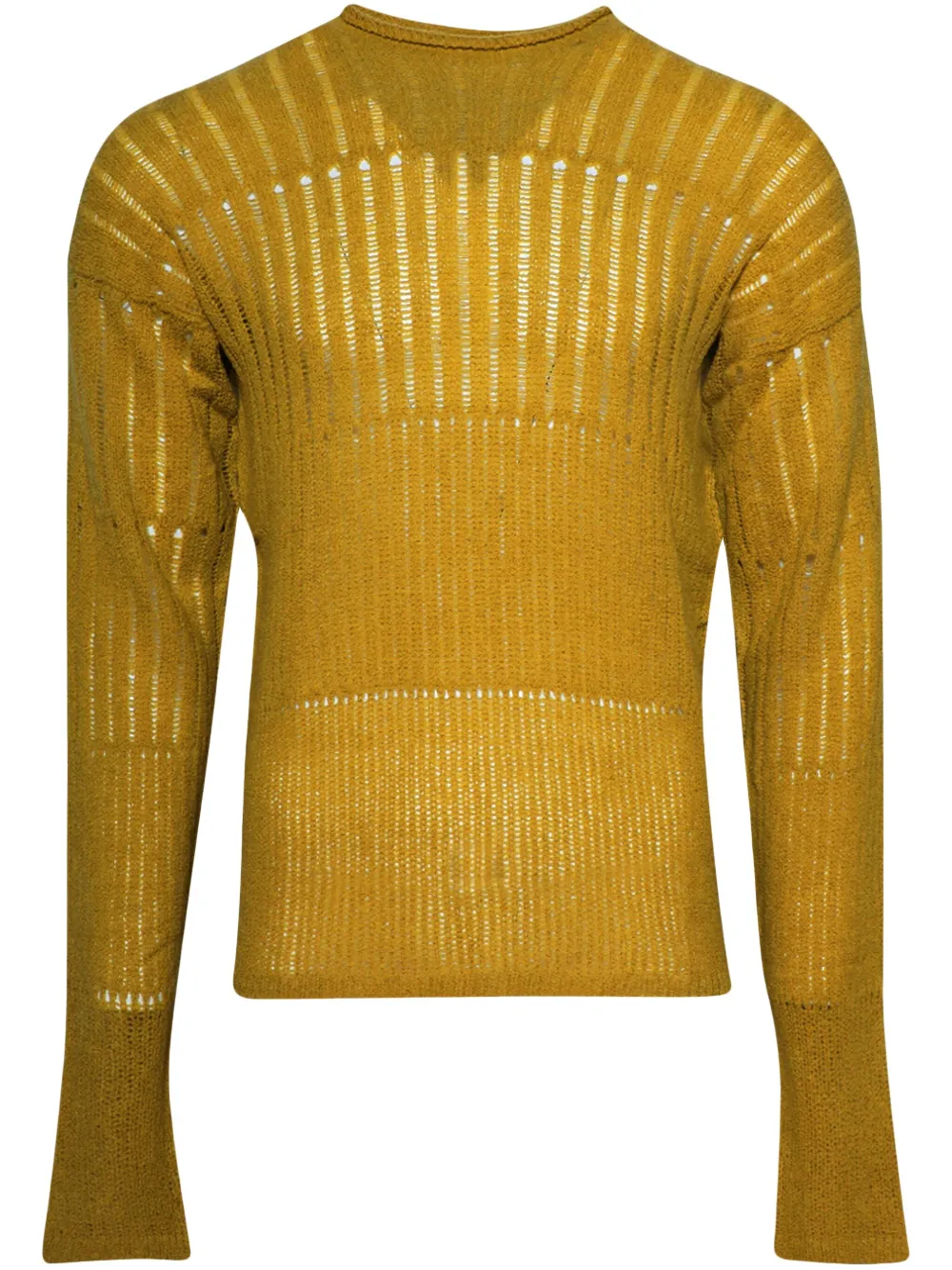 Rick Owens ribbed-knit jumper | Yellow | Image 1