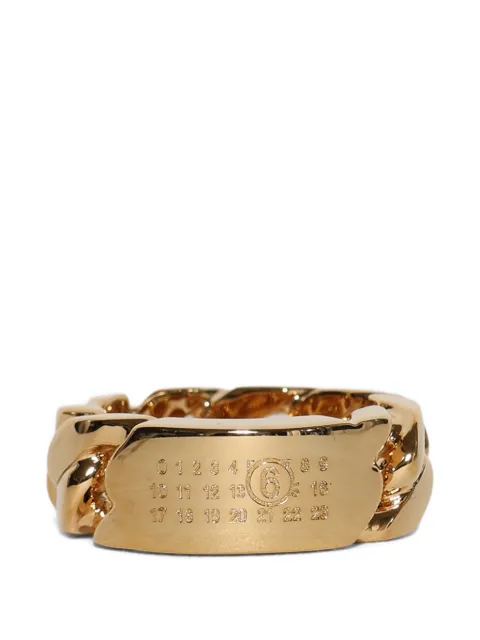 MM6 Maison Margiela chain-detail engraved ring