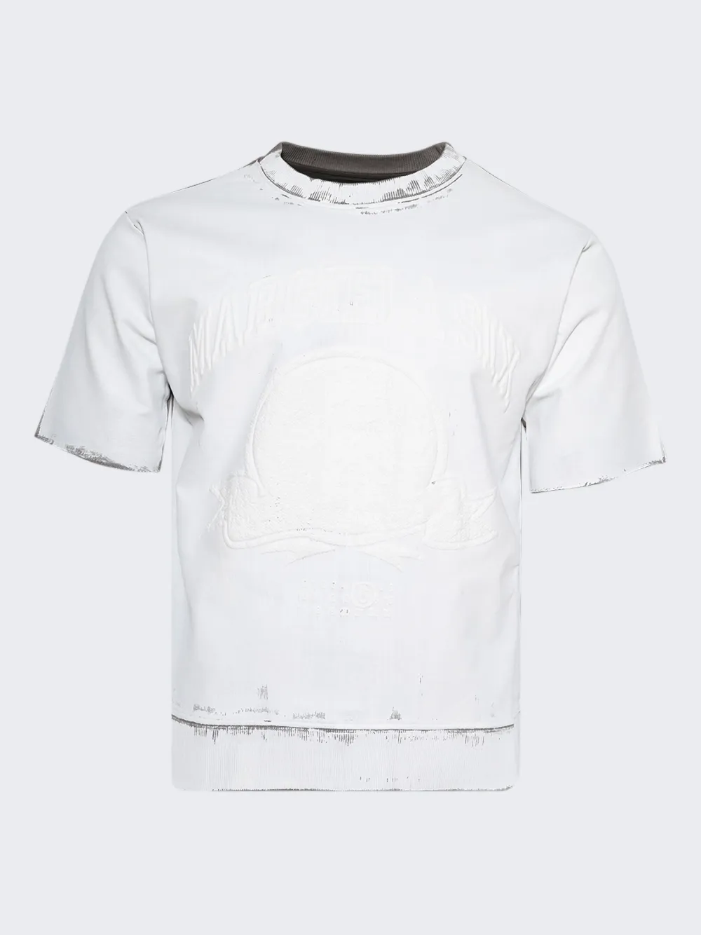 MM6 Maison Margiela logo-embroidered T-shirt | Neutrals | Image 1