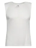 MM6 Maison Margiela mesh tank top - White