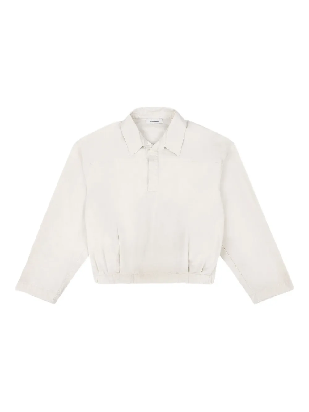 ENTIRE STUDIOS Ana cropped poplin overshirt | Neutrals | Image 1