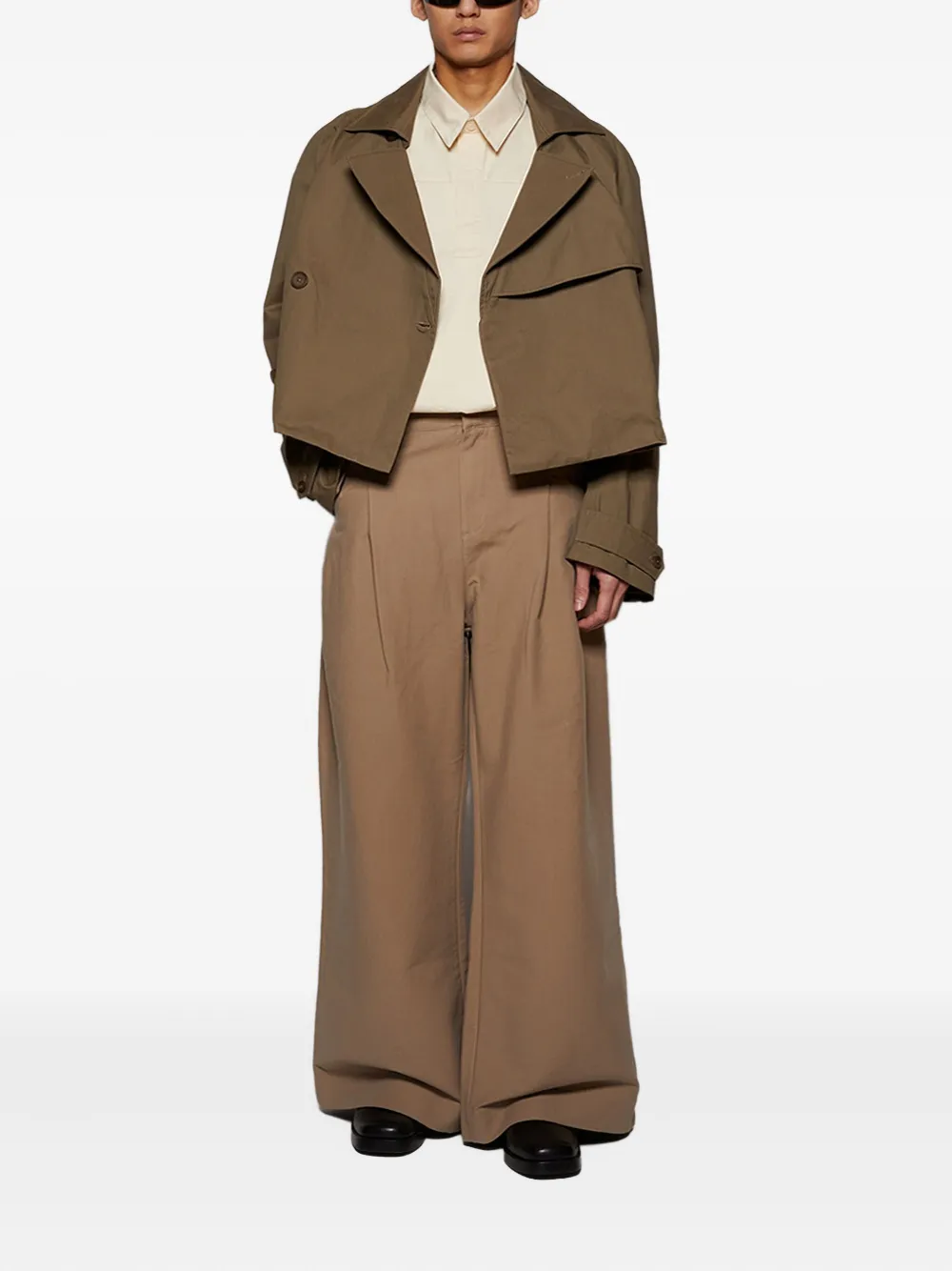 ENTIRE STUDIOS Ana cropped poplin overshirt | Lightweight Jackets | Image 2