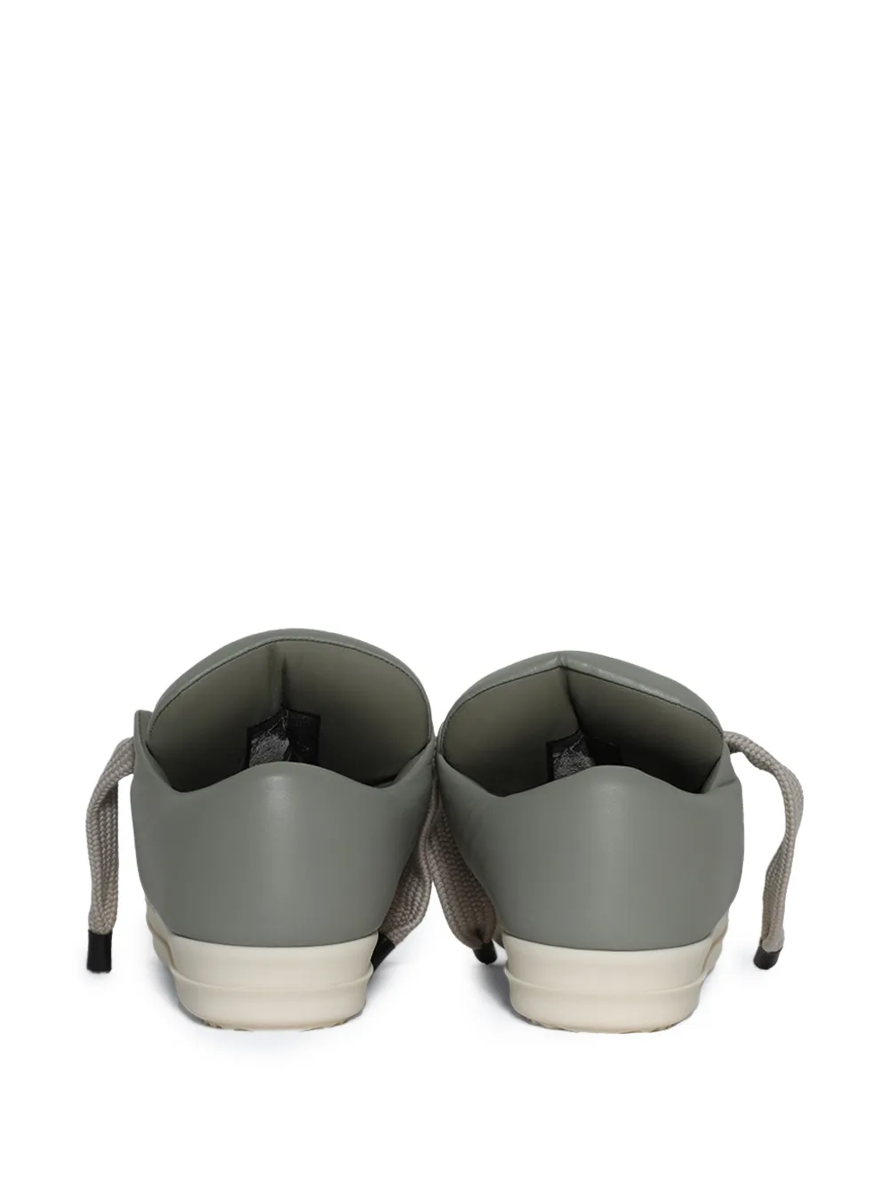 Rick Owens padded leather sneakers Green