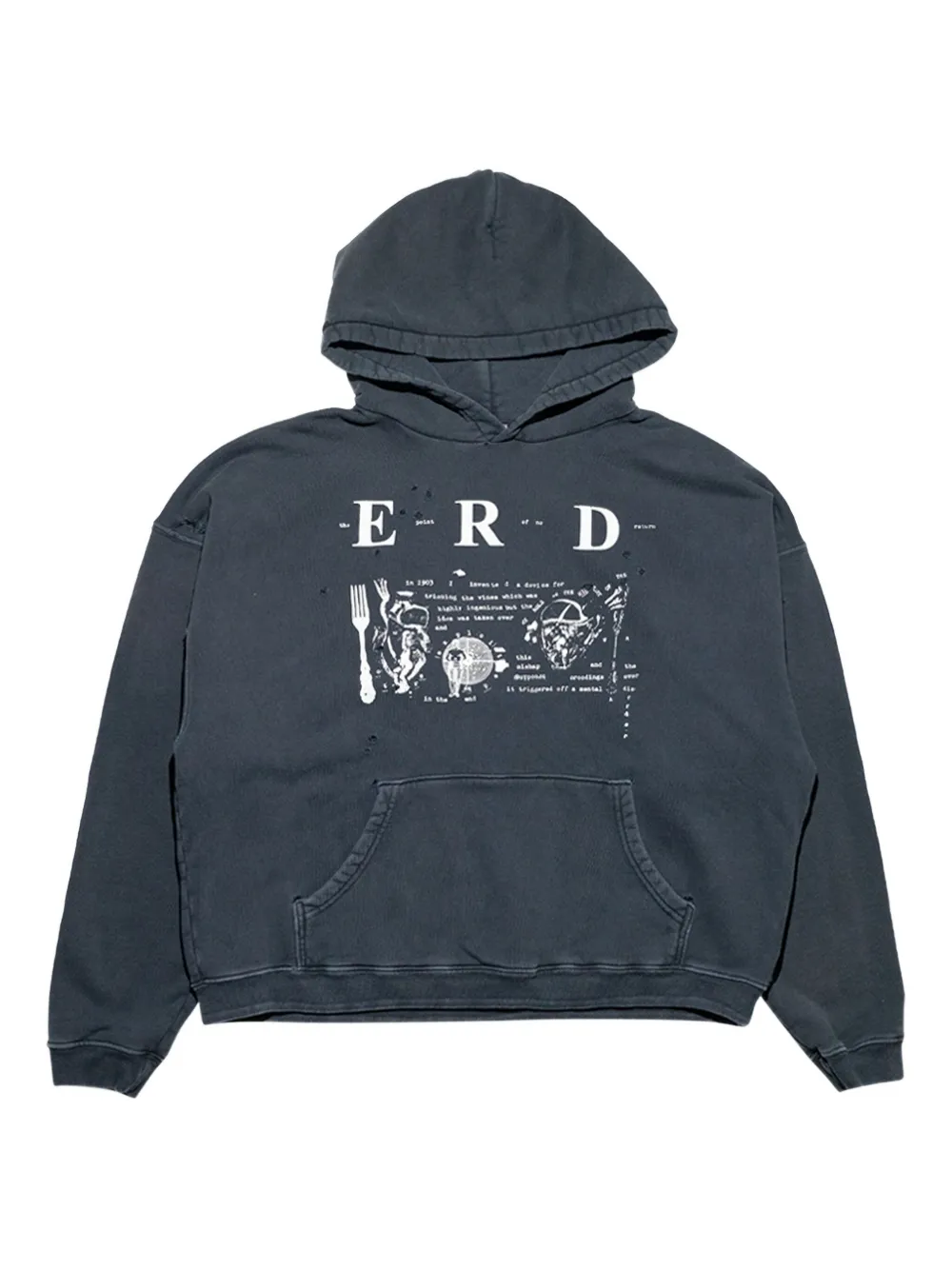 Enfants Riches Déprimés graphic-print hoodie | Grey | Image 1