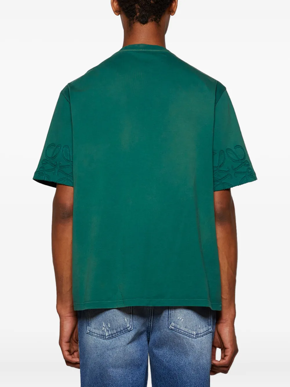 LOEWE Katoenen T-shirt Groen