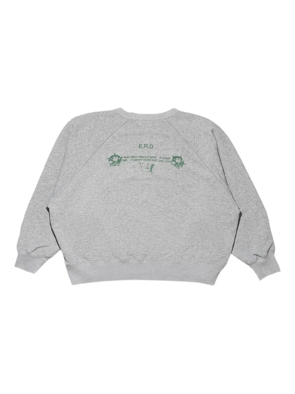 Enfants Riches Déprimés The Dream That Won't Go Away sweater met raglan print - Grijs