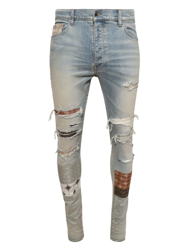 mnml ミニマル X143 Stretch Denim guapi amiri AMIRI Mx1 DISTRESSED PINK SKINNY STRETCH JEANS SIZE 36X35